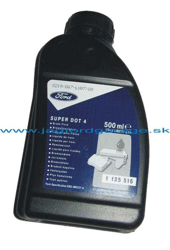 Brzdová kvapalina SUPER DOT-4 Ford 0,5L Brzdová kvapalina SUPER DOT-4 Ford 0,5L